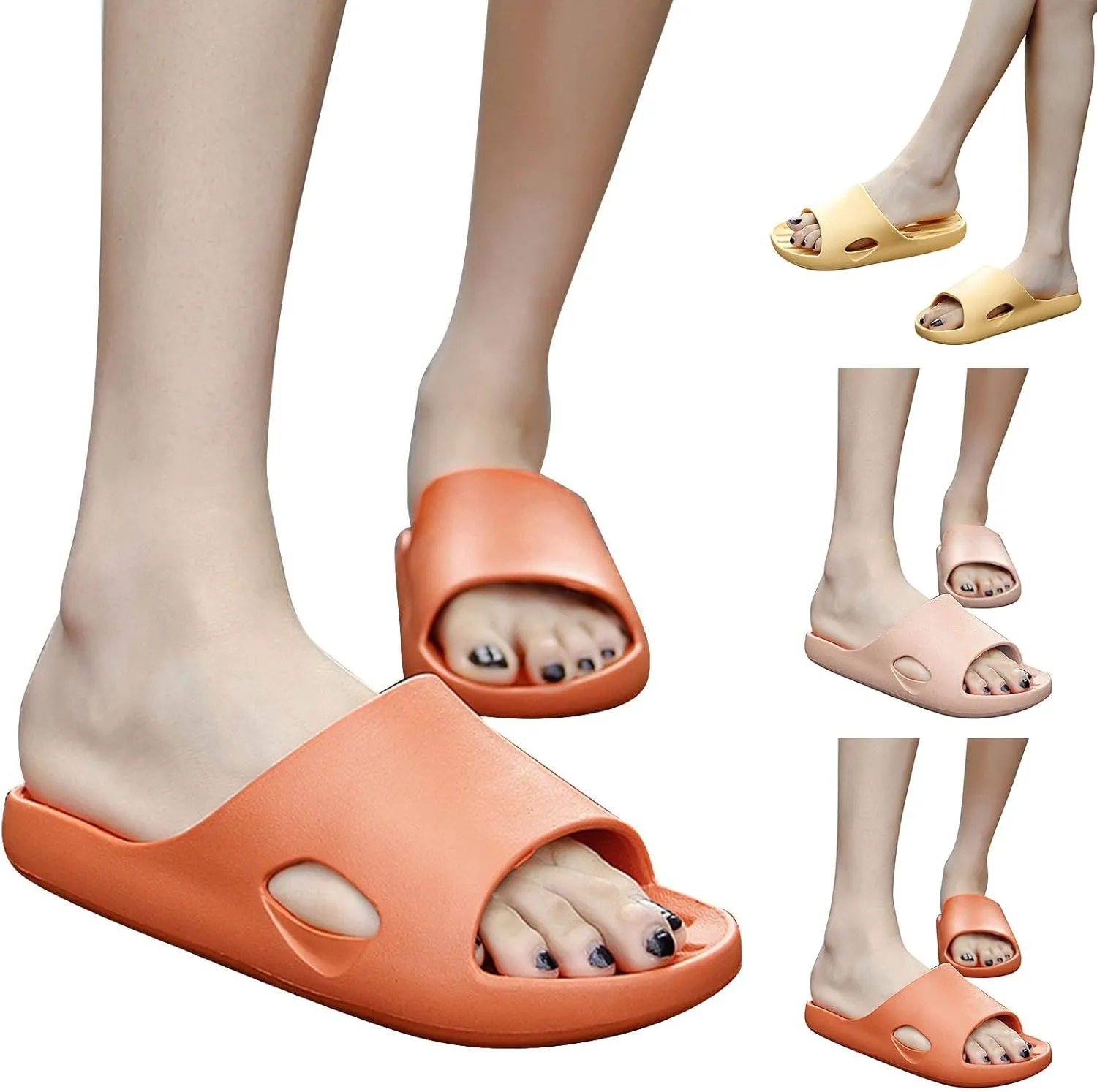 Lightweight Slides Sandal for Women Quick Drying Non Slip Slippers Arch Support Sandals Womens Slides