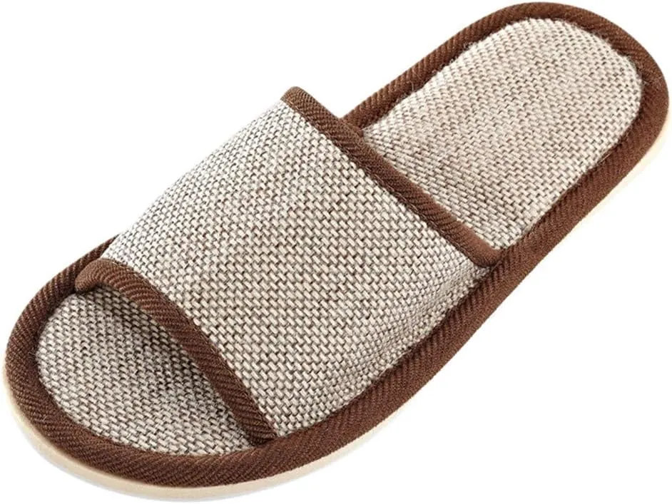 Linen Fabric Slippers Sandals Floor Couples Indoor Flat Mens Womens Slippers Fashion Home Shoes Casual Women's slipper