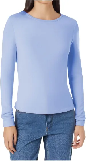 Long Sleeve Shirts for Women Petite Casual Basic Going Out Tops Workout Slim Fit Y2K Tops Crew Neck Tight T Shirts