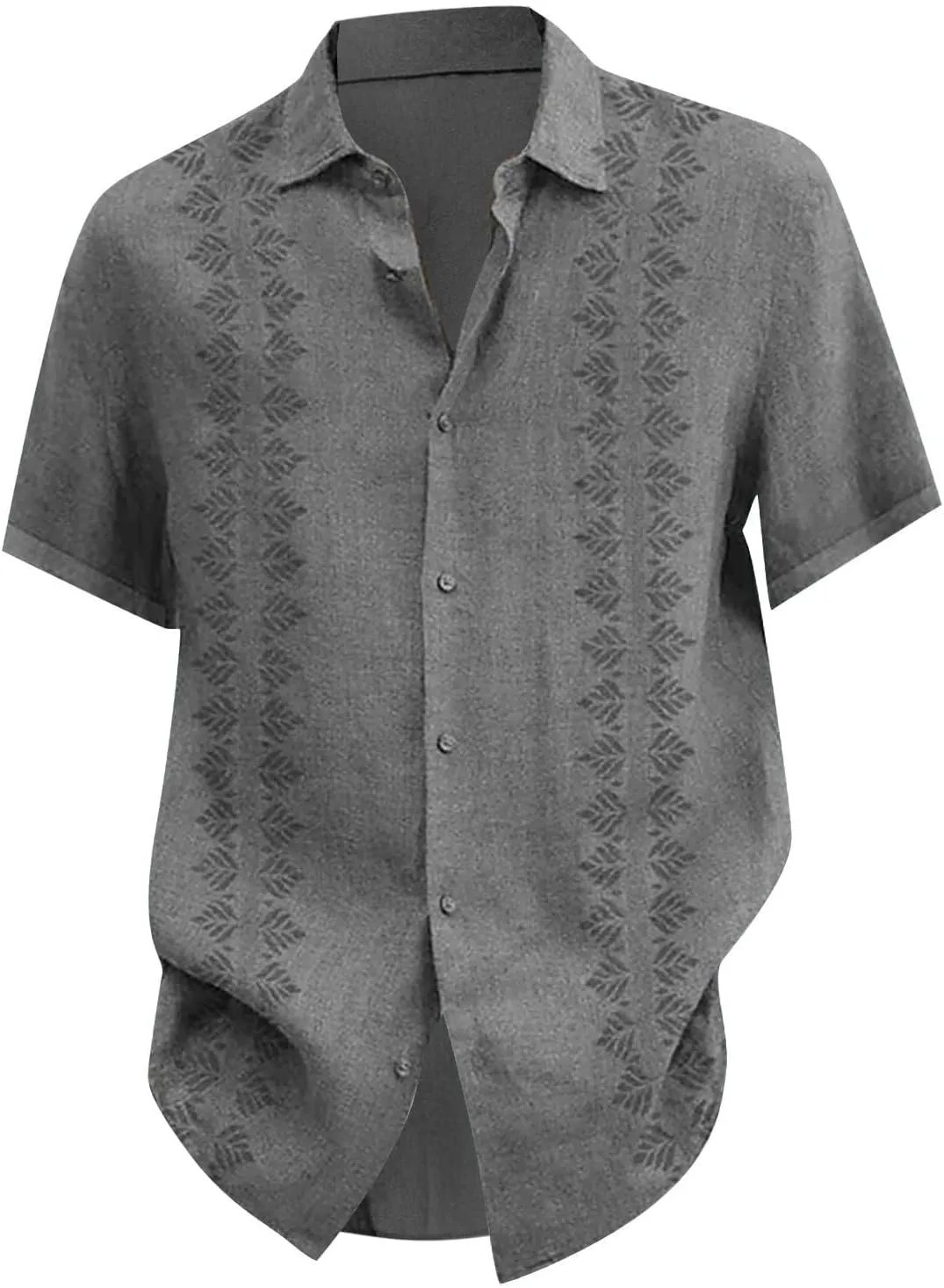 Mens Beach Shirts Down Tropical Holiday Beach Shirts Sleeves Printed Casual Button Down Men Beach Shirt Teal