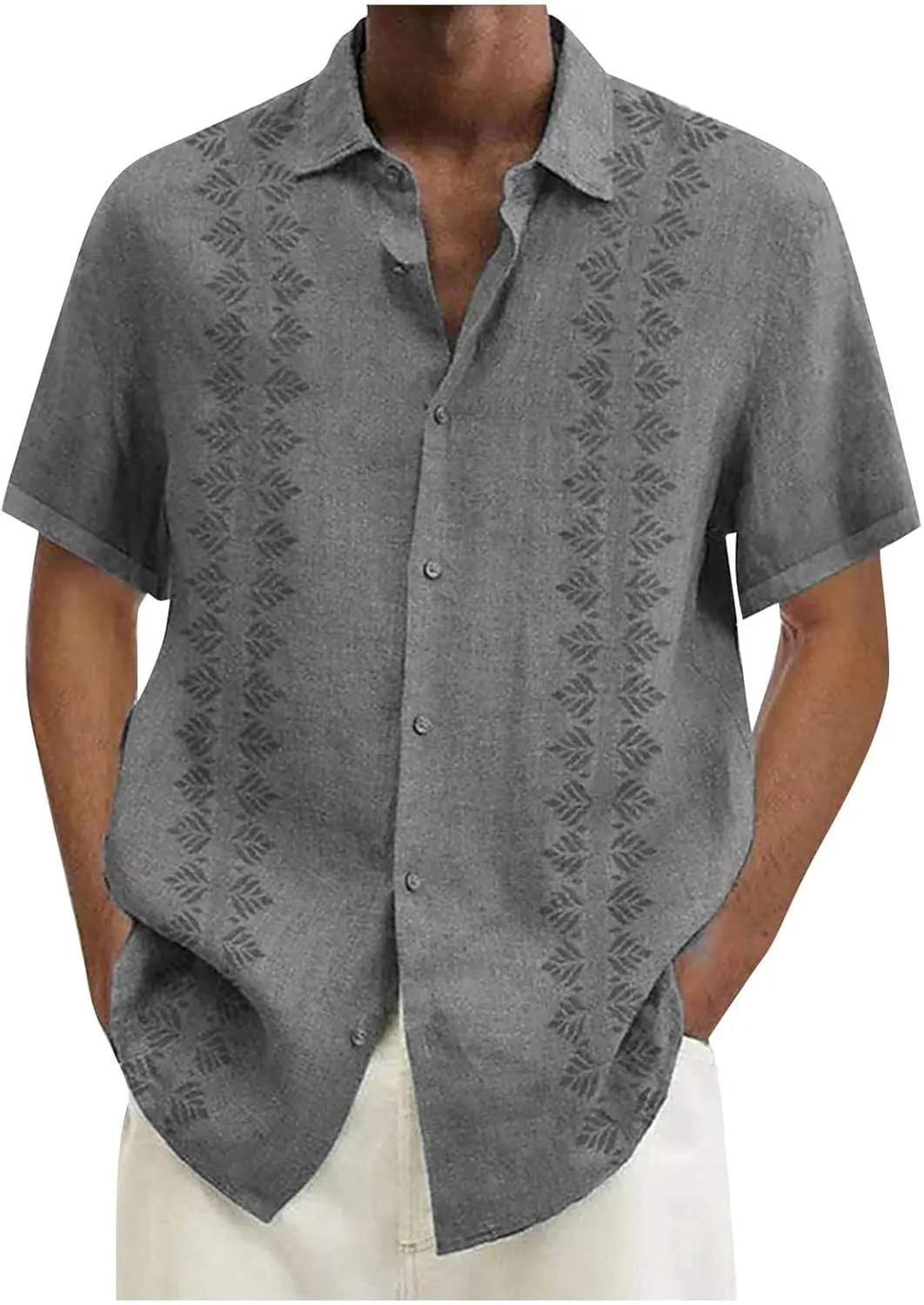 Mens Beach Shirts Down Tropical Holiday Beach Shirts Sleeves Printed Casual Button Down Men Beach Shirt Teal