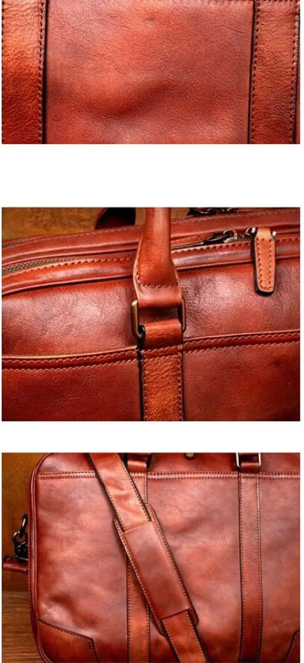 Mens Laptop Bags Handbags Briefcases Genuine Leather Messenger Shoulder Bags Carrying Cases