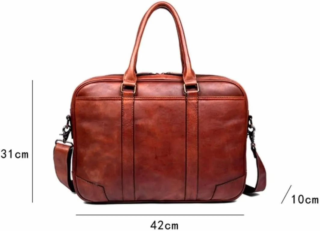 Mens Laptop Bags Handbags Briefcases Genuine Leather Messenger Shoulder Bags Carrying Cases
