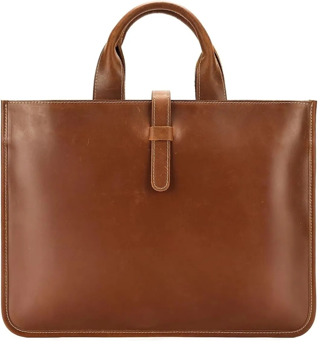 Men's Leather Briefcases Shoulder Bags Men's Vintage Handbags