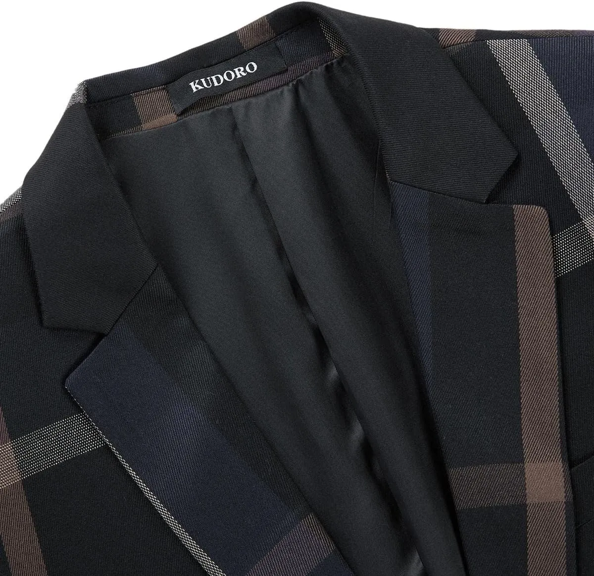 Mens Plaid Blazer Sports Coat Casual Slim Fit Checkered Blazer for Men Wedding