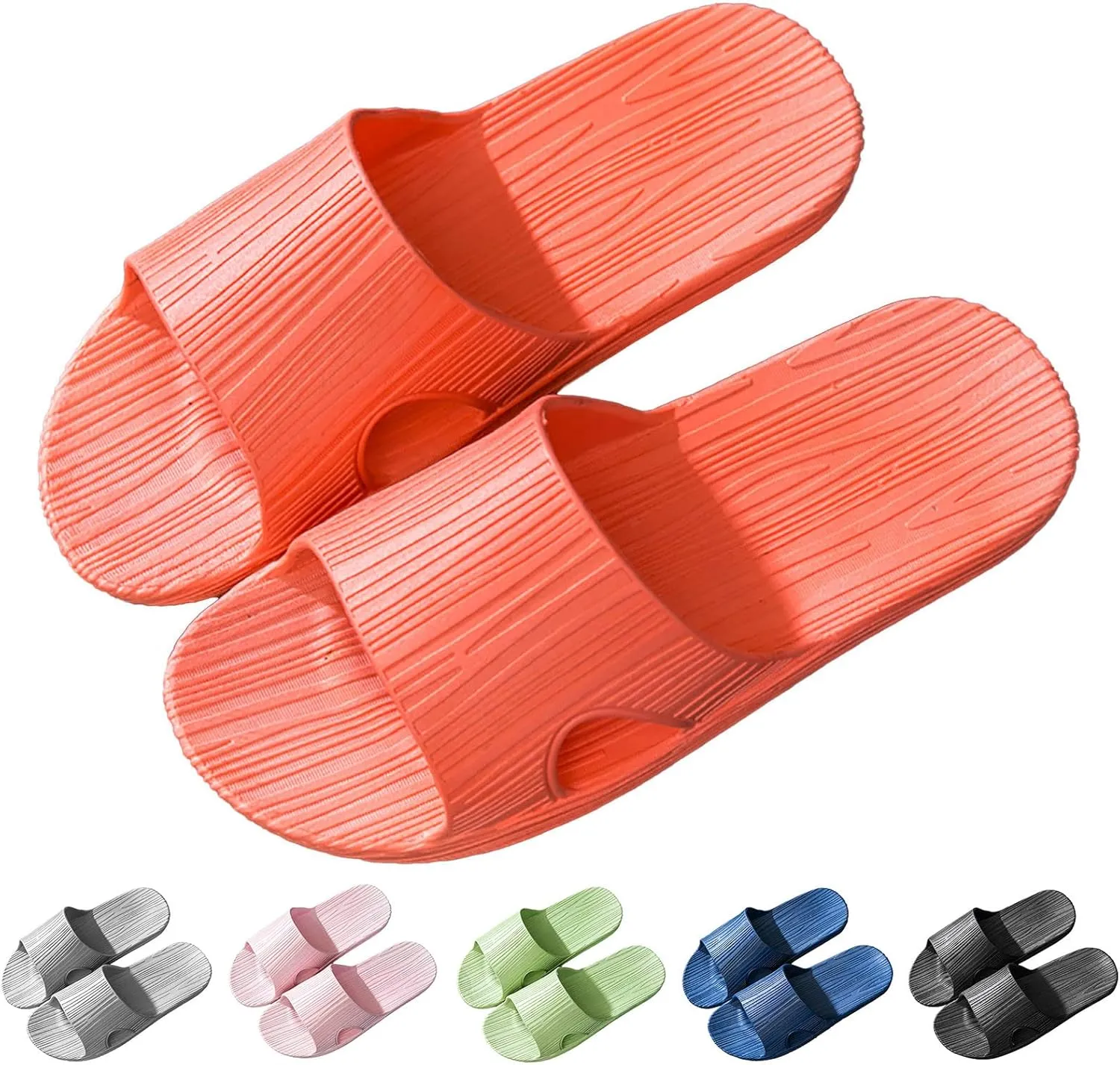 Mens Shower Shoes Womens Slides Bathroom Slippers Men Shower Shoes Women Beach Indoor Non Slip Slippers