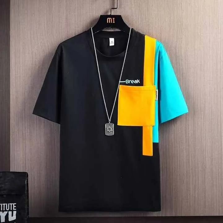 Men's Summer Fashion Casual Half Sleeve Shirt . قميص رجالي صيفي عصري كاجوال بنصف