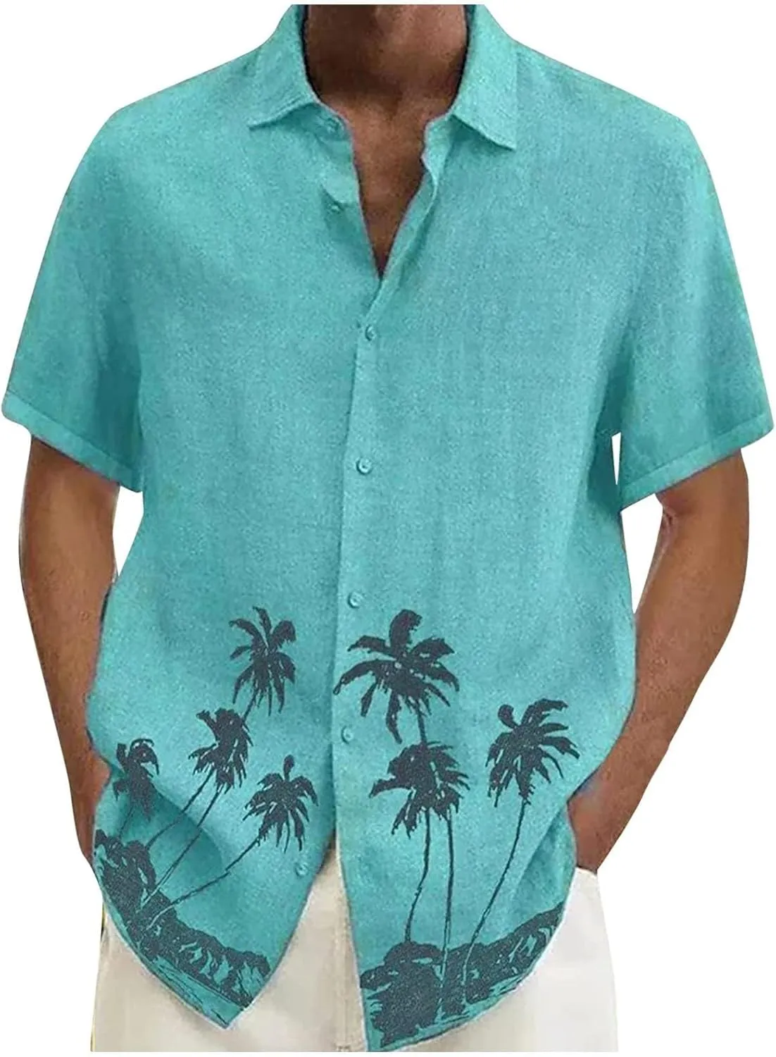 Mens Unique Pattern Hawaiian Shirt Beach Shirts Summer Beach Dress Shirts Funny Hawaiian Shirt Mens Casual Beach