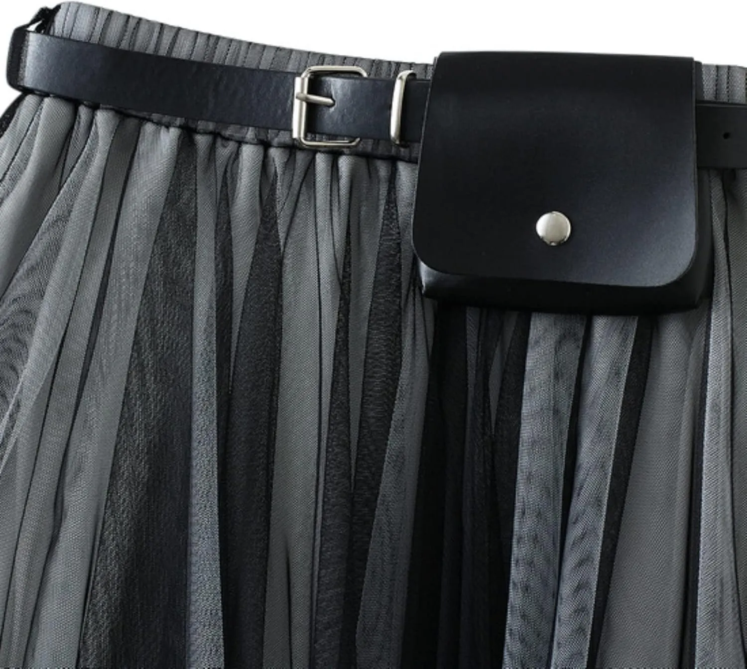 Mesh Layered Midi Irregular Tulle Skirt Women Summer High Waist Up Party Petticoat Skirt Women's Elegant Tutu