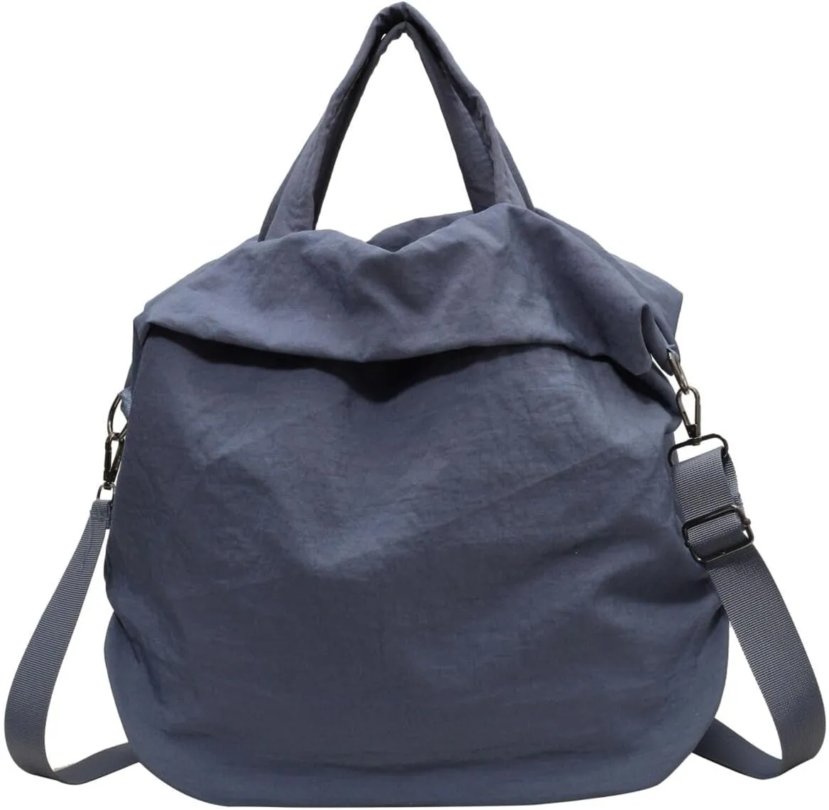 Multi Hobo Bags Nylon Shoulder Crossbody Bag for Women, Totes Handbags for Gym Work Traveling (Black)