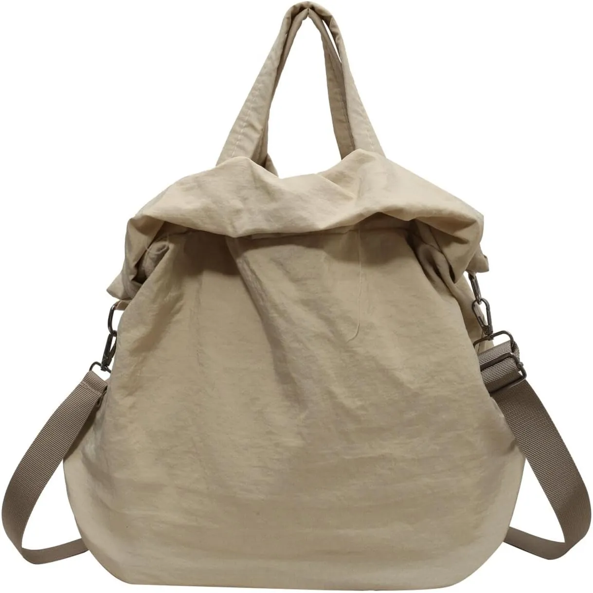 Multi Hobo Bags Nylon Shoulder Crossbody Bag for Women, Totes Handbags for Gym Work Traveling (Black)