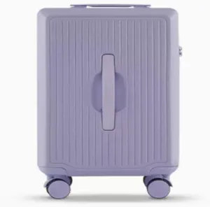Multifunctional Suitcase,High-Value Upgraded Suitcase, Lightweight and Stylish Trolley Case, Silent Universal Wheel Suitcase (Purple 24in)