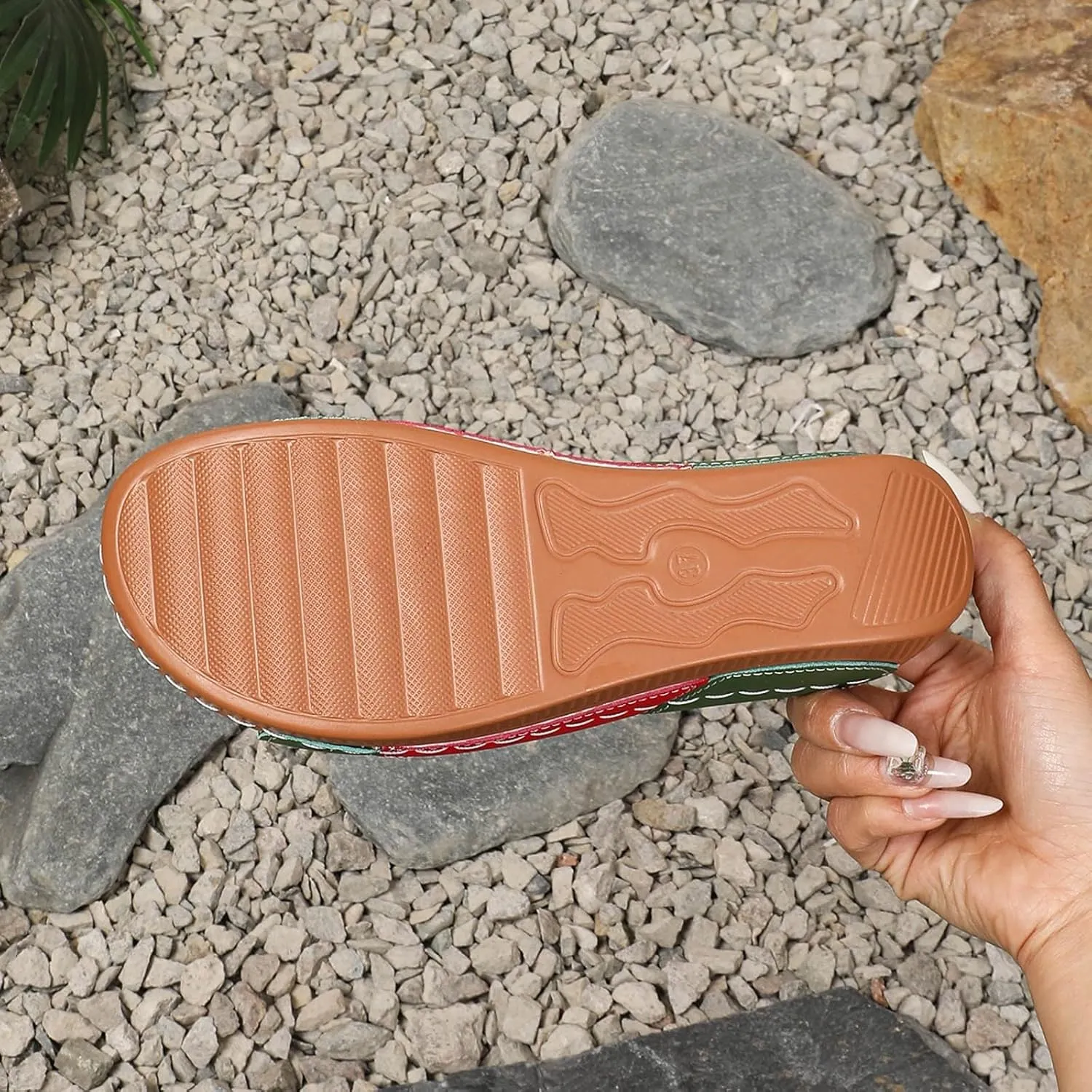 Orthopedic Platform Wedge Sandals for Women Fish Mouth Open Toe Non Slip Soft Yoga Mat Sole Sandals Beach Indoor Outdoor Bohemia Slingback Beach Casual Walking Slippers with Arch Support
