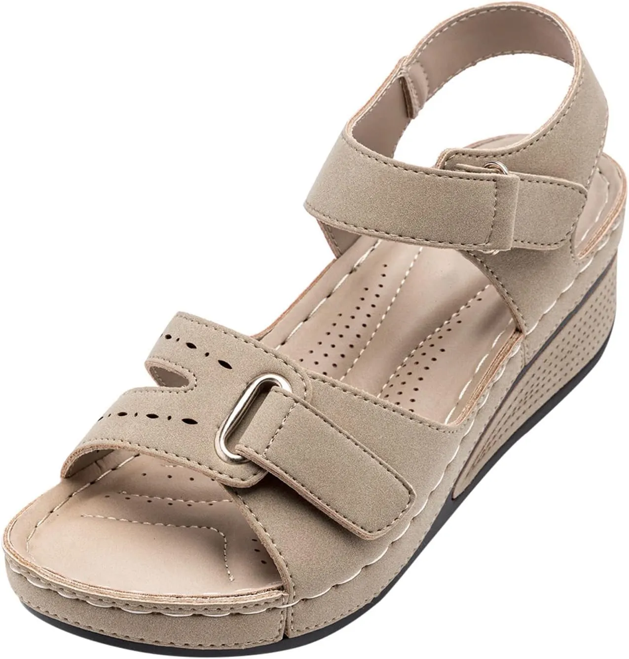 Orthopedic Sandals For Women Open Toe Comfortable Wedges Sandals With Adjustable Strap Causal Daily Walking Ladies Girls