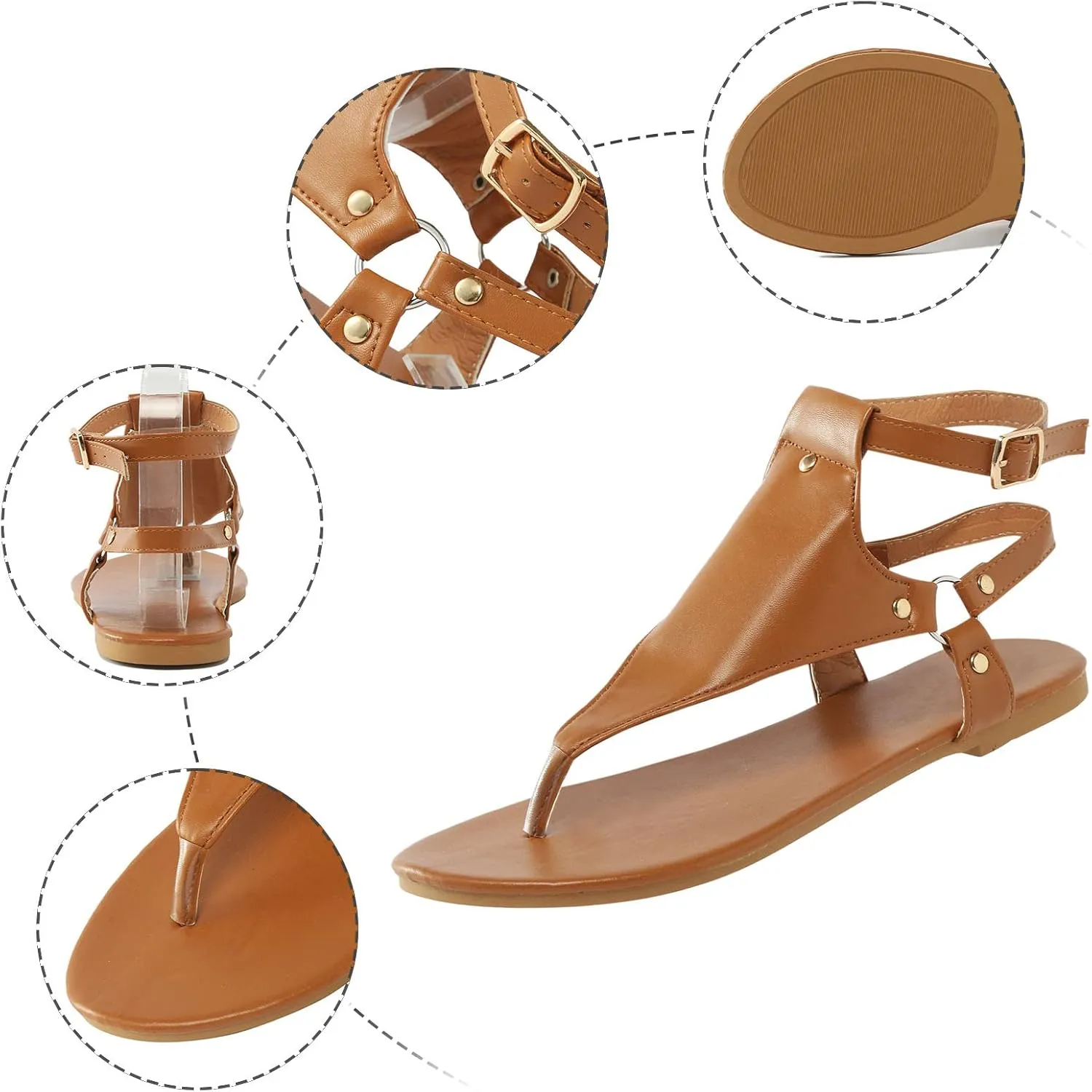 Orthopedic Sandals For Women Thong Sandals For Women Orthodontic Open Toe Shoes Beach Flats Ladies Buckle Strap Slides