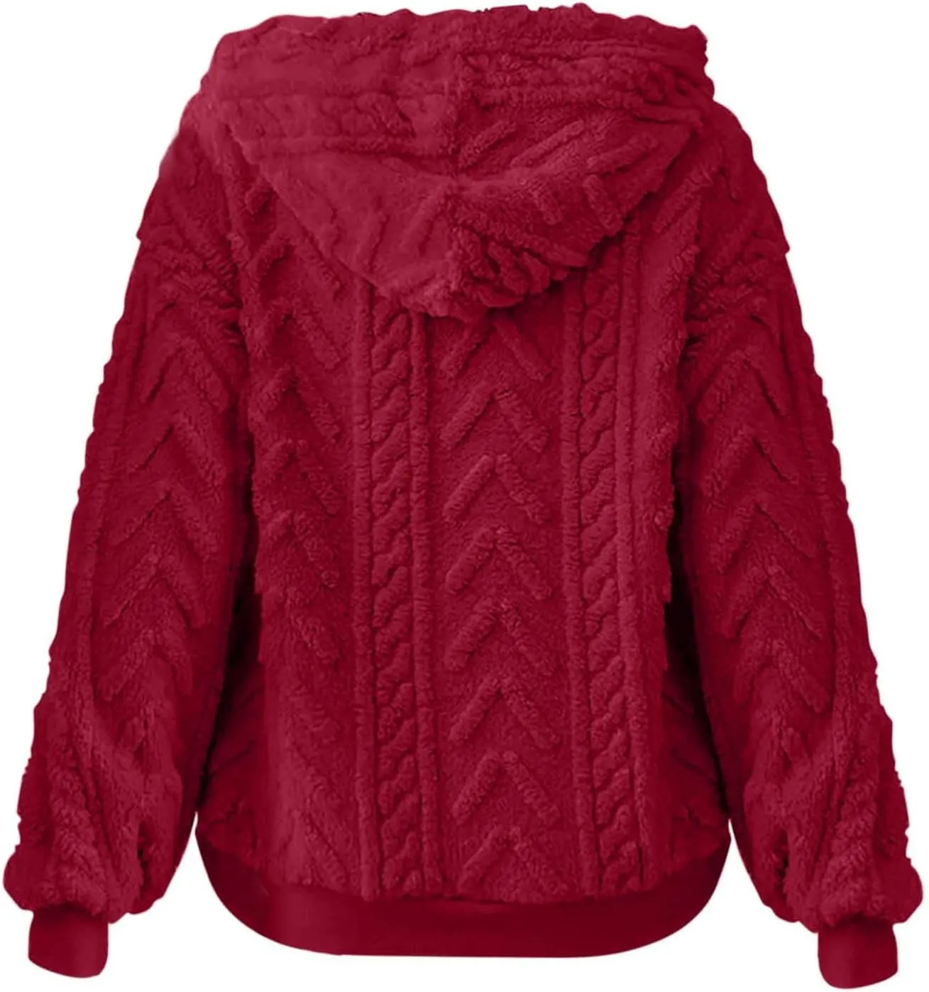 Oversized Hoodie For Women, Cable Knit Fuzzy Pullover Sweatshirt, Fall Clothes