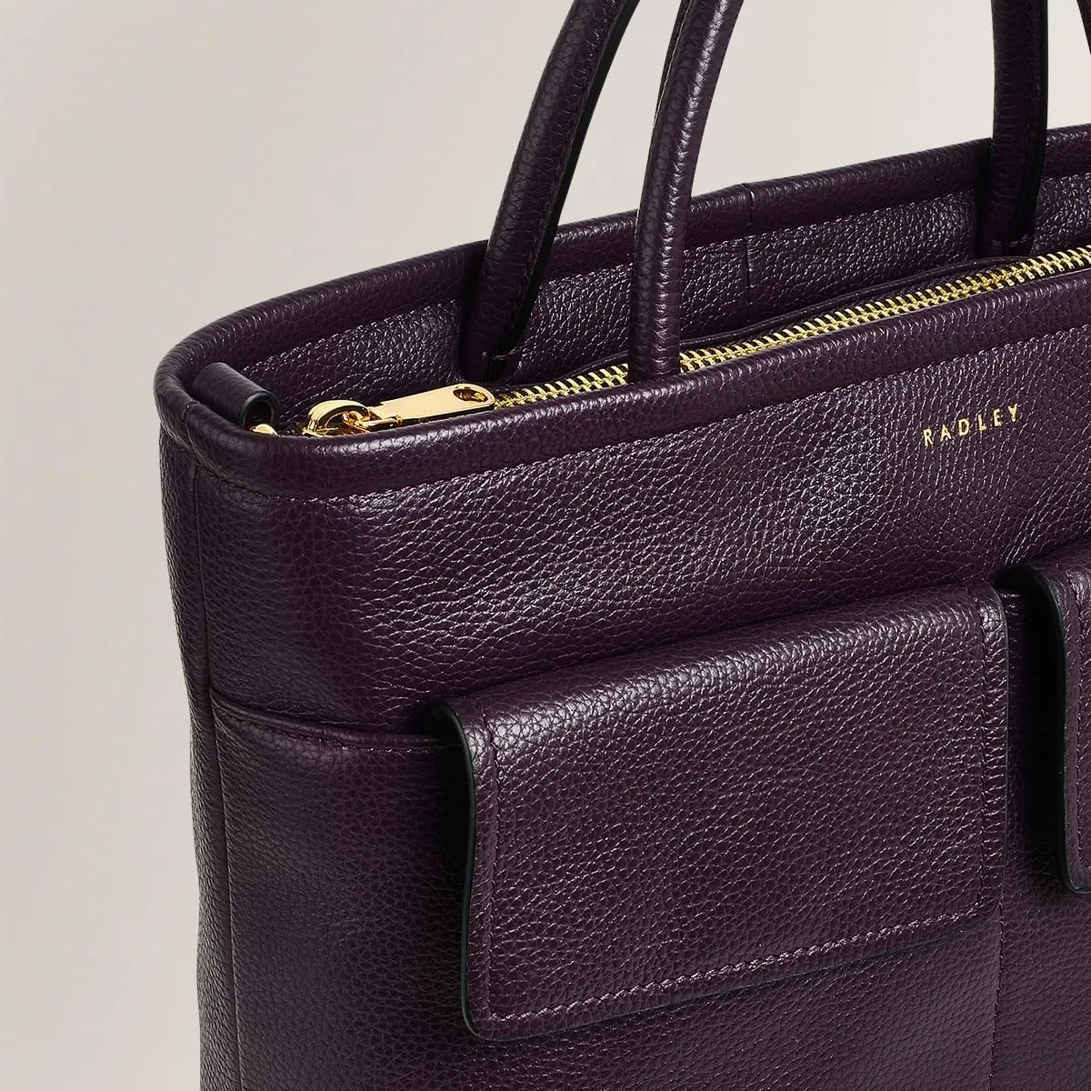 RADLEY London Brompton Crescent Women's Small Leather Ziptop Satchel Bag