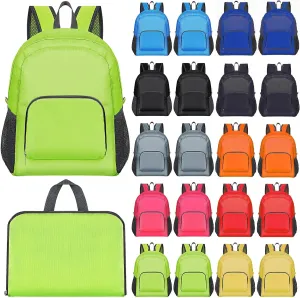 Reginary 40 Pcs Backpacks in Bulk School Back Pack 17 Inch Foldable Backpack for Student Travel Book Bag Assorted Color(Multicolor)