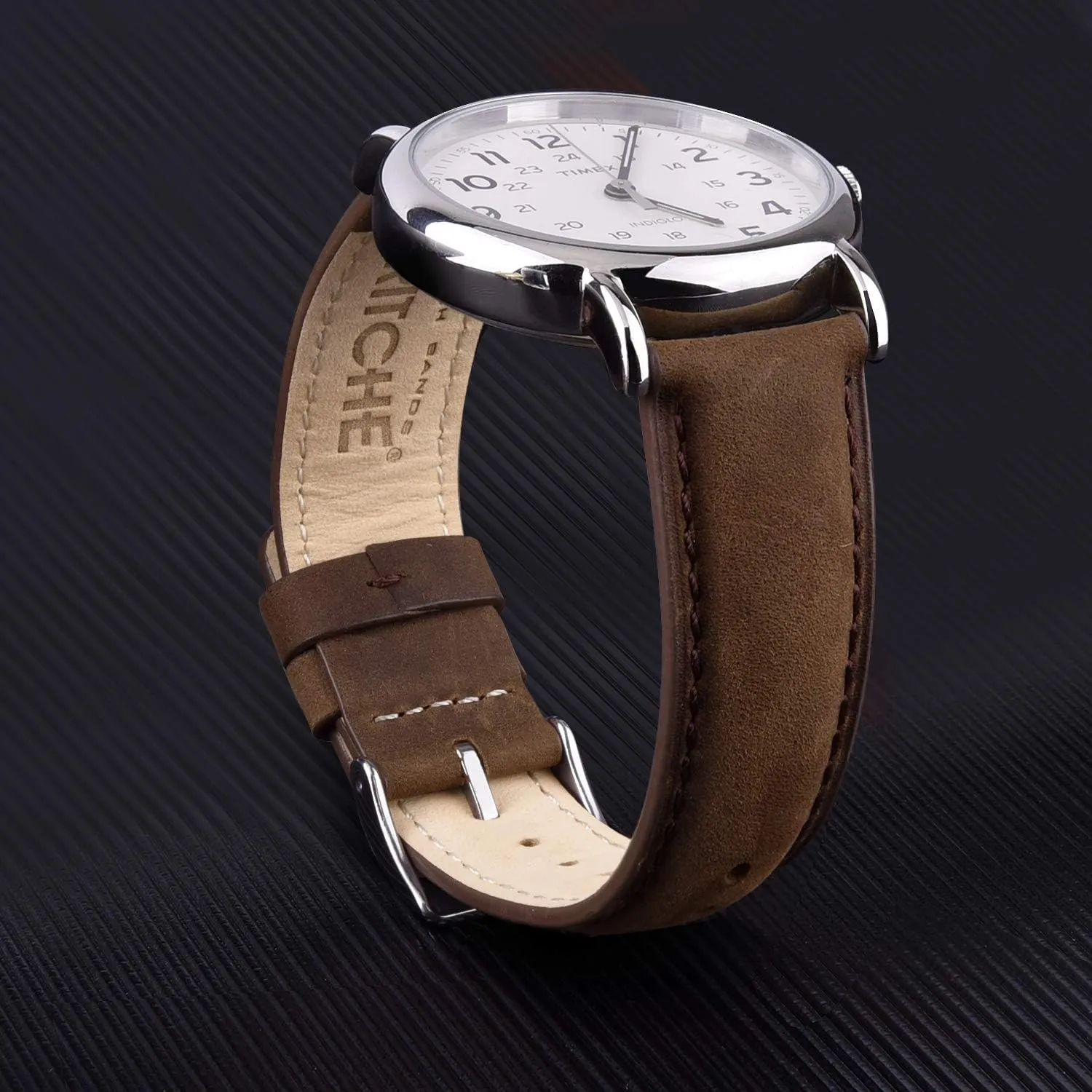Ritche Christmas Gift Quick Release Leather Watch Bands Genuine Watch Straps for Men Women- 18mm 20mm 21mm 22mm 23mm 24mm Top Grain Leather Watch Strap, White Elephant Gifts, Stocking Stuffers for Men