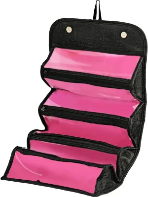 Roll Up Travel Cosmetic Makeup Jewelry Toiletry Bag Organizer Camping Accessories Holder