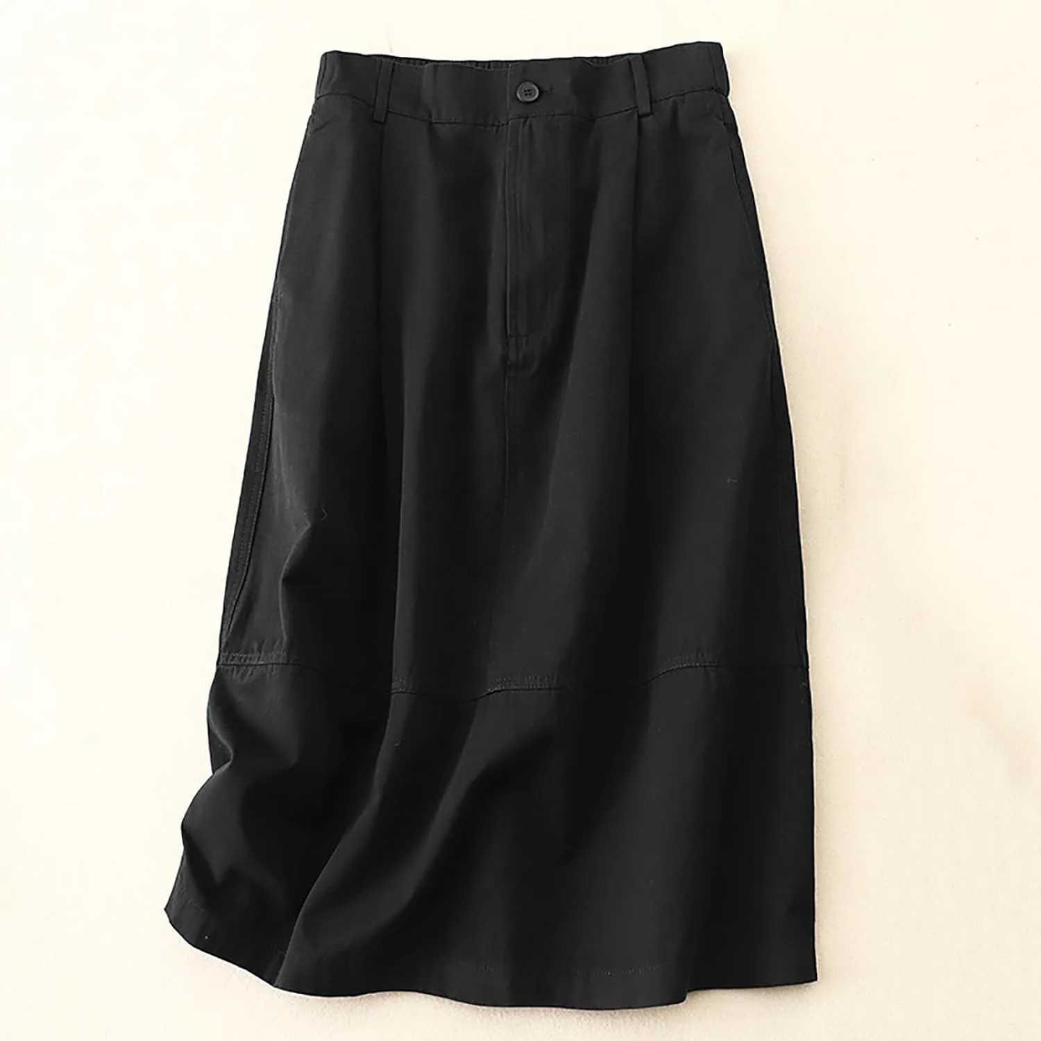 Ruziyoog Women Summer Casual Skirts A-Line Pleated High Waist Skirt Flowy Swing Elegant Dressy Casual Work Midi Skirts