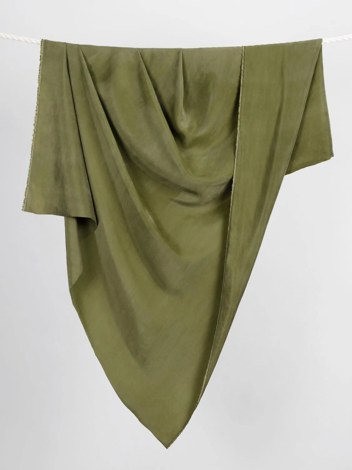 Sandwashed Cupro - Moss - Swatch