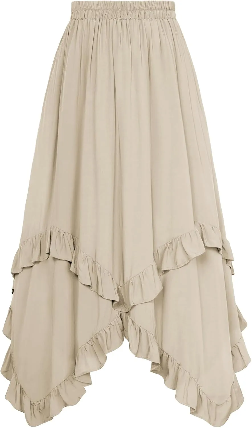 Scarlet Darkness Long Skirts for Women High Waist Renaissance Skirt Maxi Skirt with Pockets