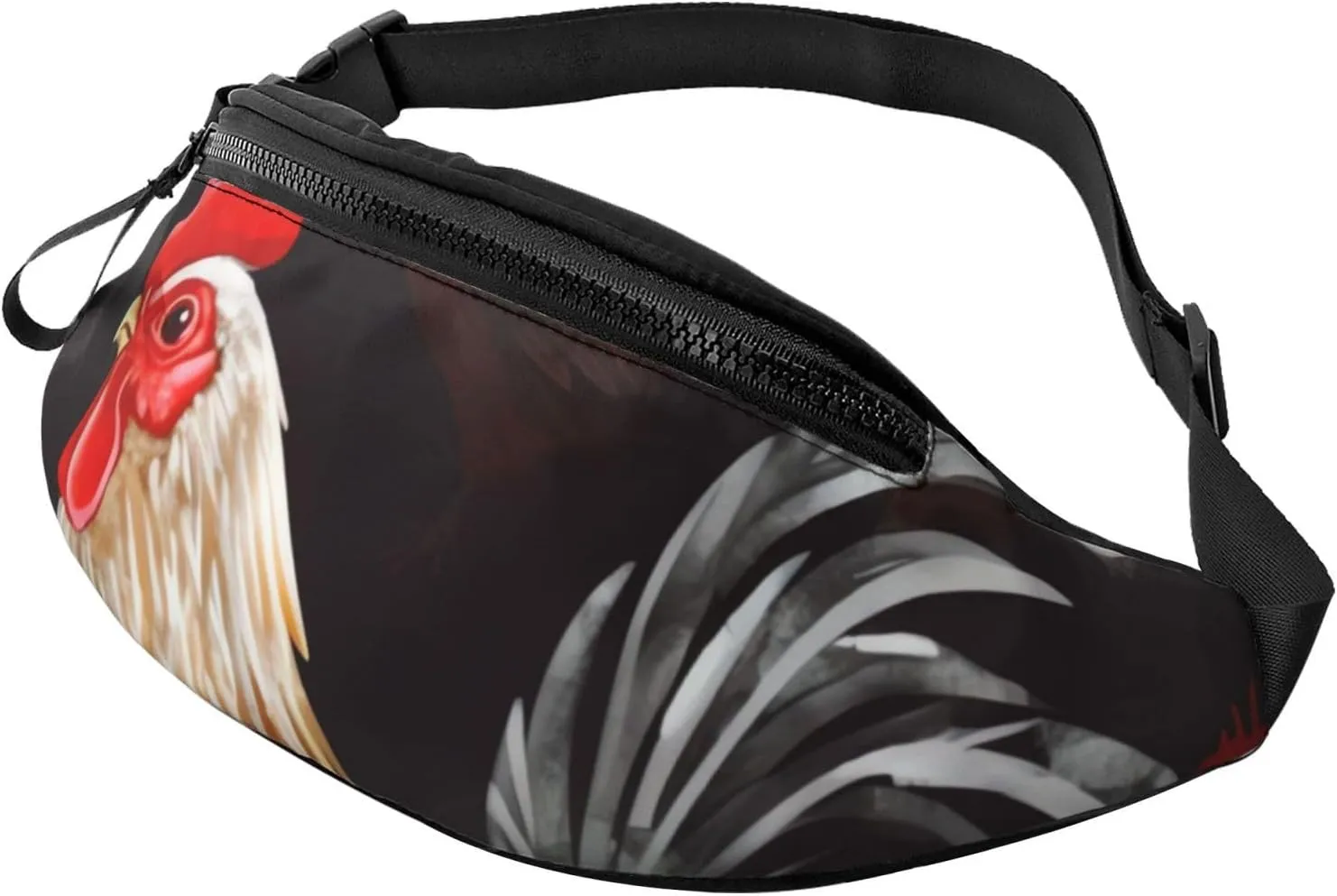 Shine Rooster Fanny Pack for Men Women Fashion Waist Packs Travel Crossbody Bag With Adjustable Strap Everywhere Belt Bag Waterproof Chest Bags Cycling Bum Bag Wallet