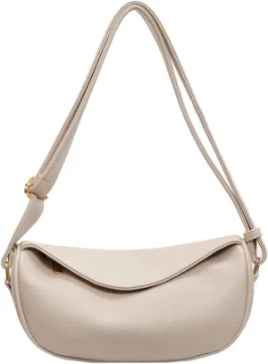 Shoulder Bags for Women Vegan Leather Purse Trendy Crossbody Bag Dumpling Purses Tote Handbags with Zip