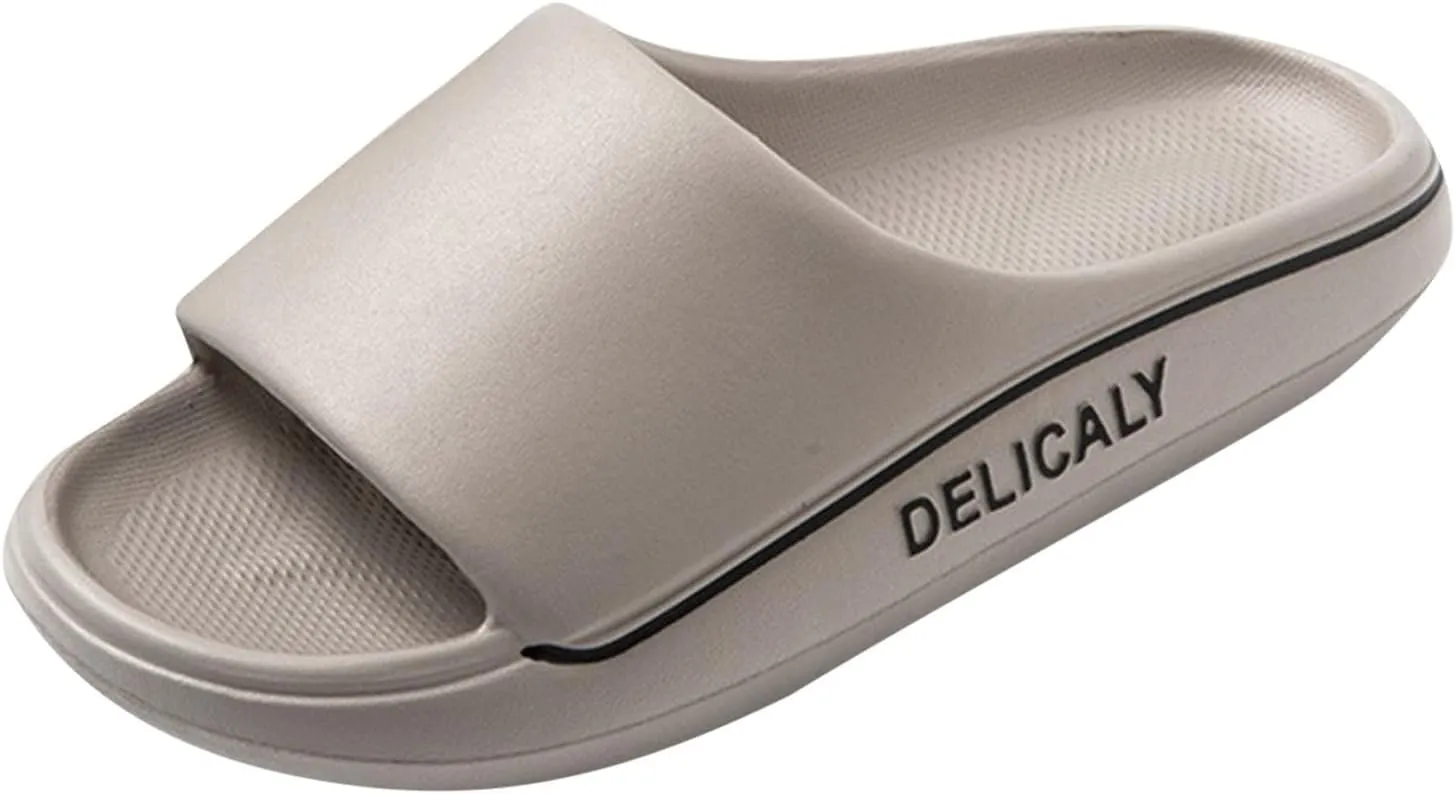 Shower Sandals House Slippers with Arch Support Non Slip Quick Drying Bathroom Slippers for Women Men