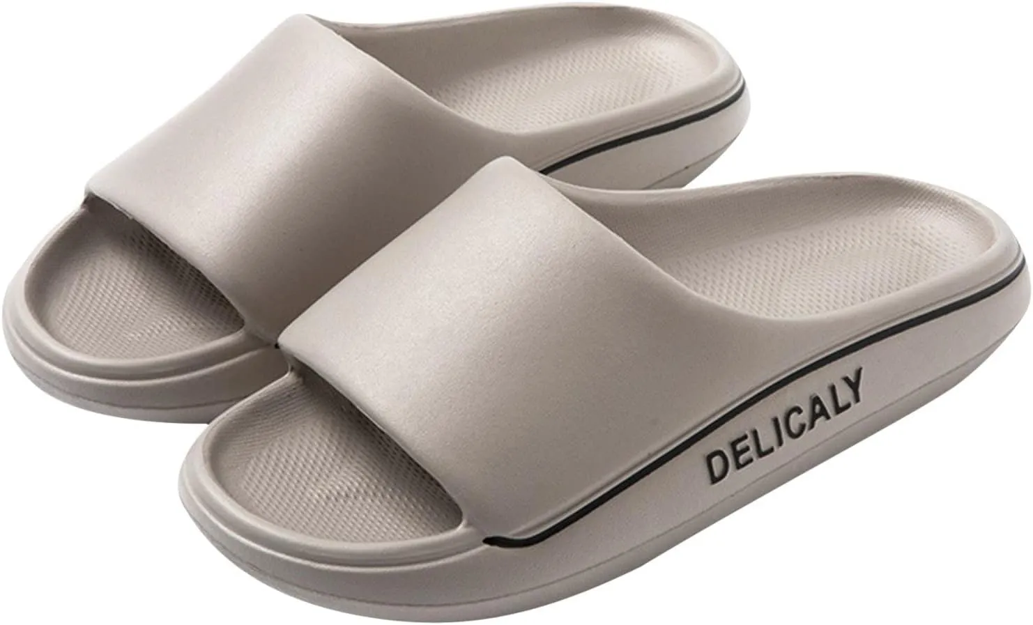 Shower Sandals House Slippers with Arch Support Non Slip Quick Drying Bathroom Slippers for Women Men