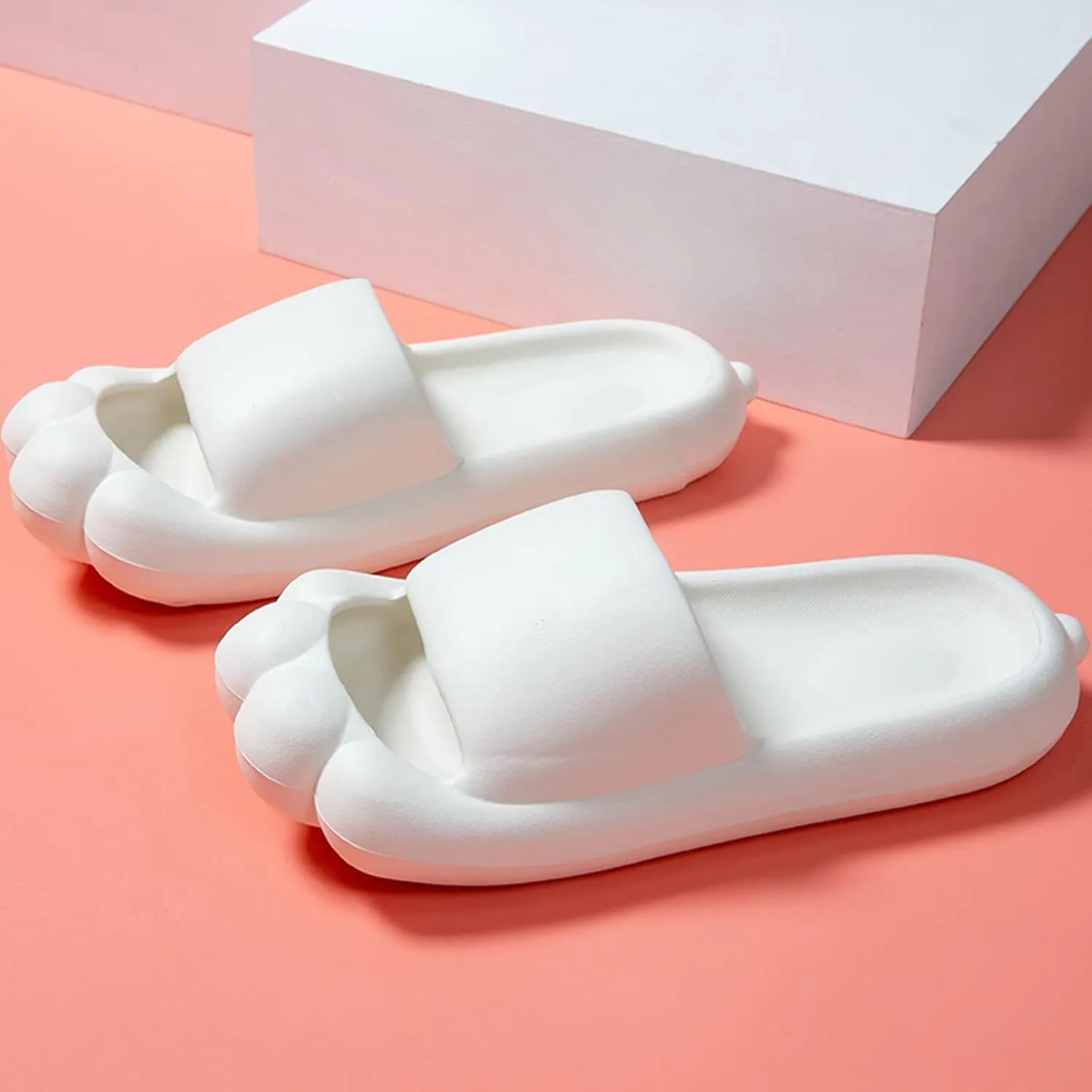 Shower Shoes for Women Non Slip Quick Drying Shower Slides Open Toe Shower Shoes Women's Flat Slippers