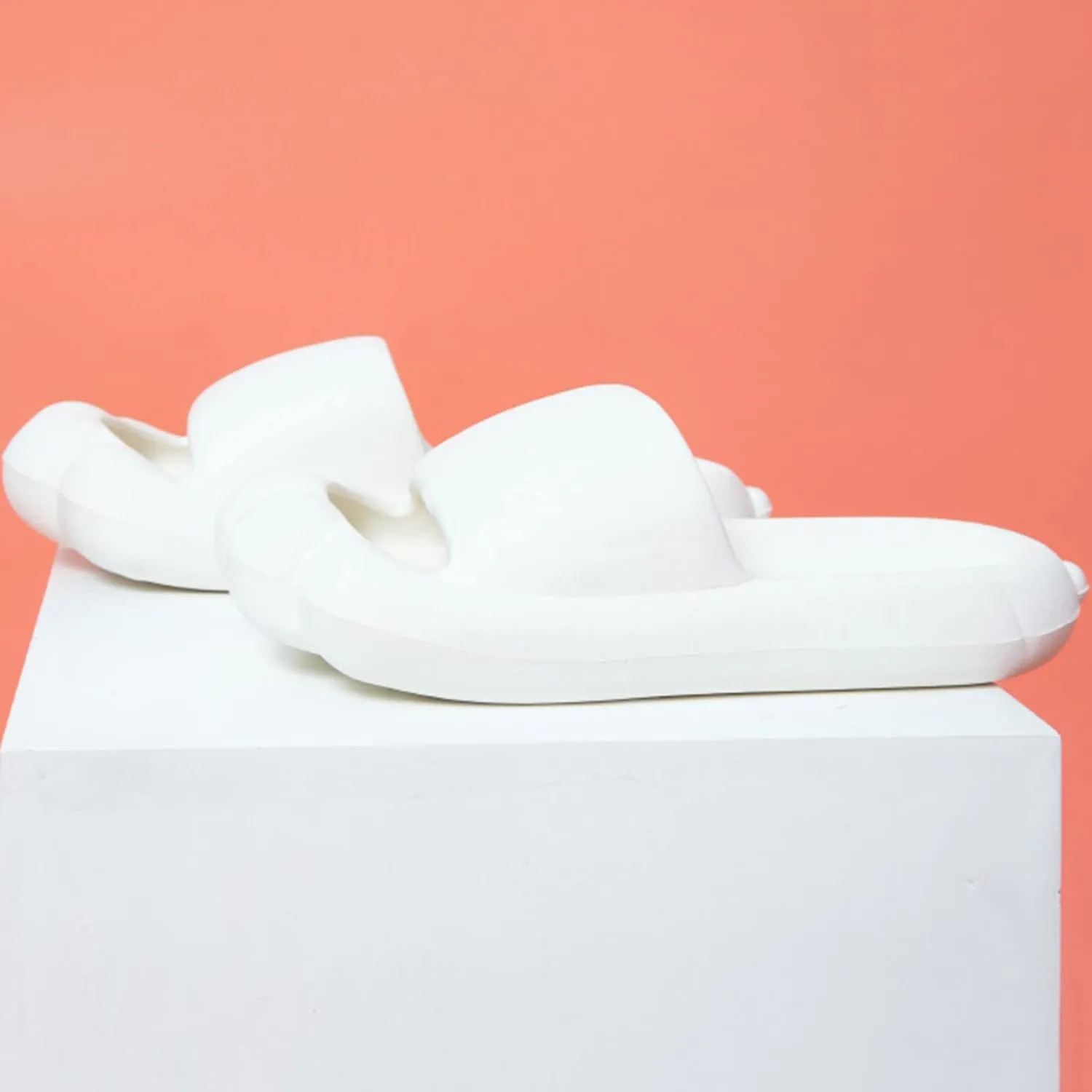 Shower Shoes for Women Non Slip Quick Drying Shower Slides Open Toe Shower Shoes Women's Flat Slippers