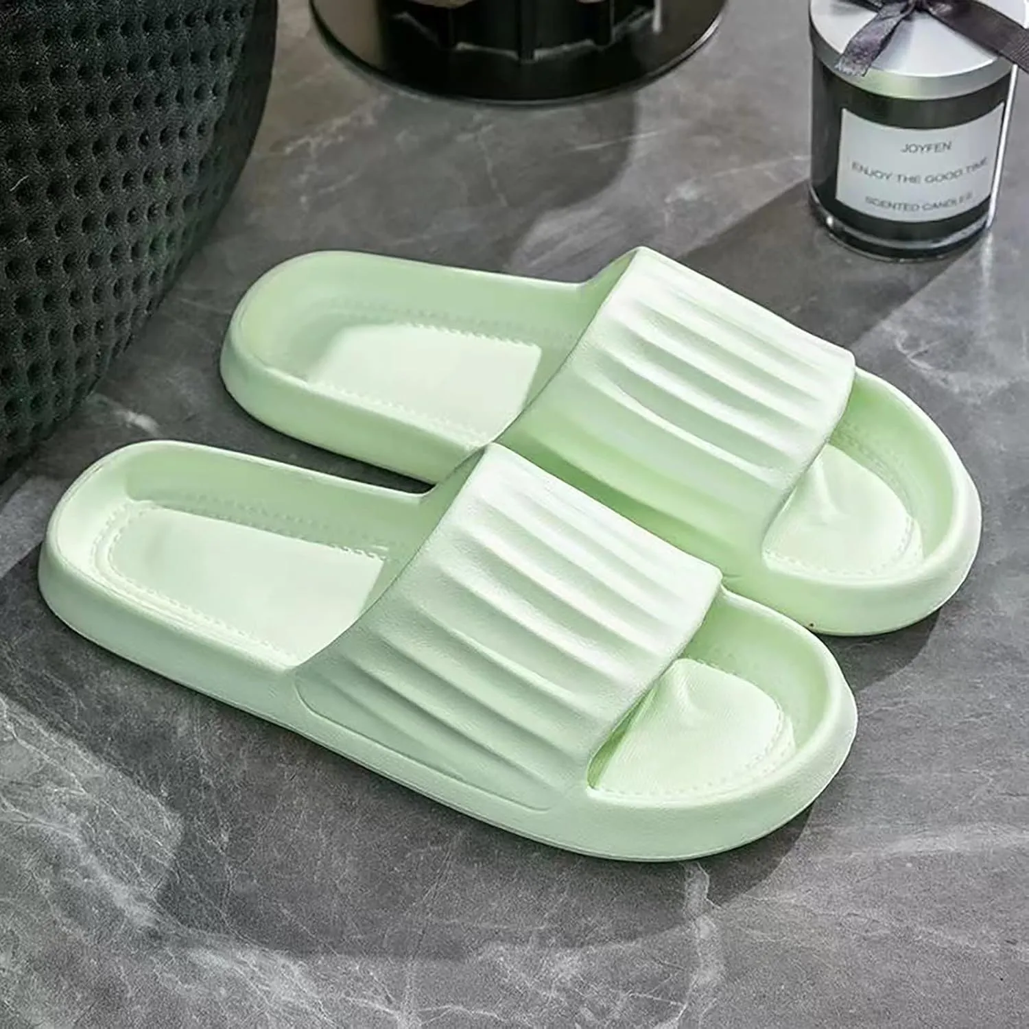 Shower Shoes Travel Slippers for Women Foldable Non Slip Quick Drying Bathroom Slippers for Women Men