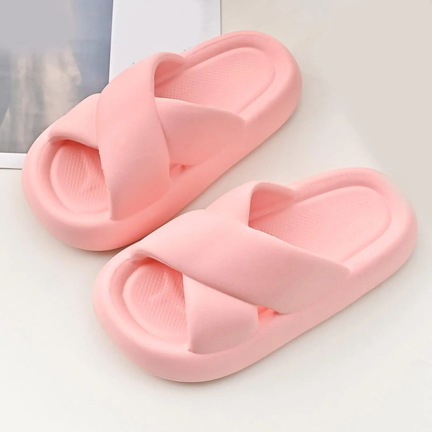 Shower Slippers Platform Slippers for Women Shower Shoes for Living Room Pool Beach Spa Public Showers