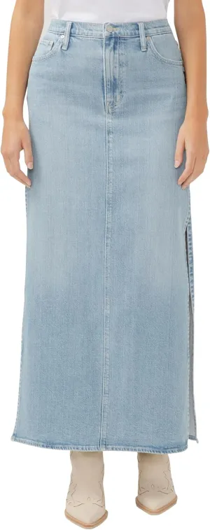 Silver Jeans Co. Women's Side Split Denim Maxi Skirt