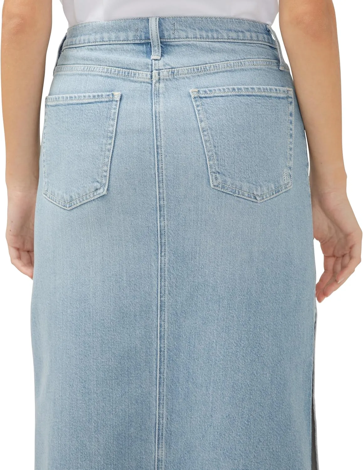 Silver Jeans Co. Women's Side Split Denim Maxi Skirt