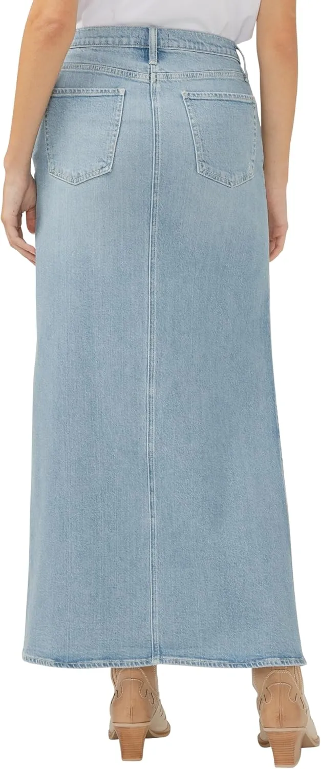 Silver Jeans Co. Women's Side Split Denim Maxi Skirt