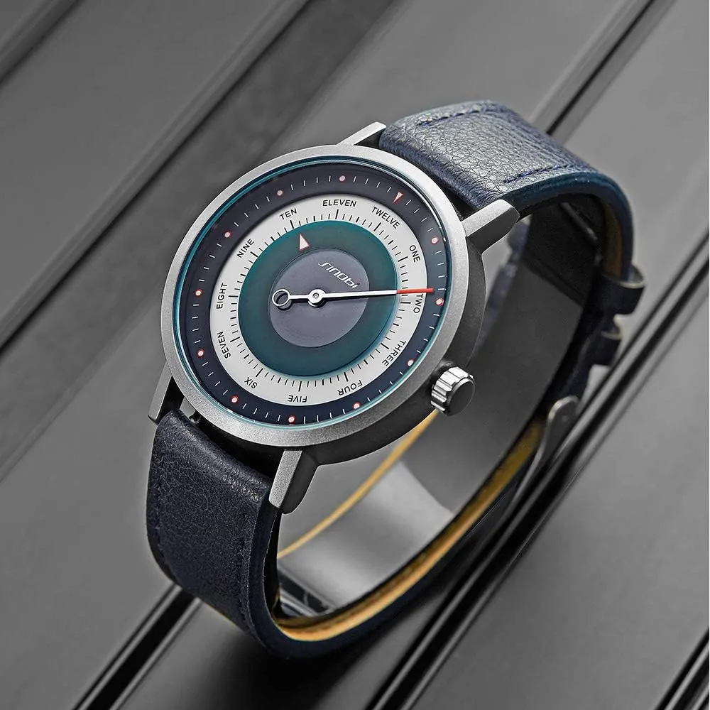 SINOBI Business Watches Men Fashion Original Design Watch Men Steel Mesh Men's Watch Clock Relogio Masculino Creative Wristwatch