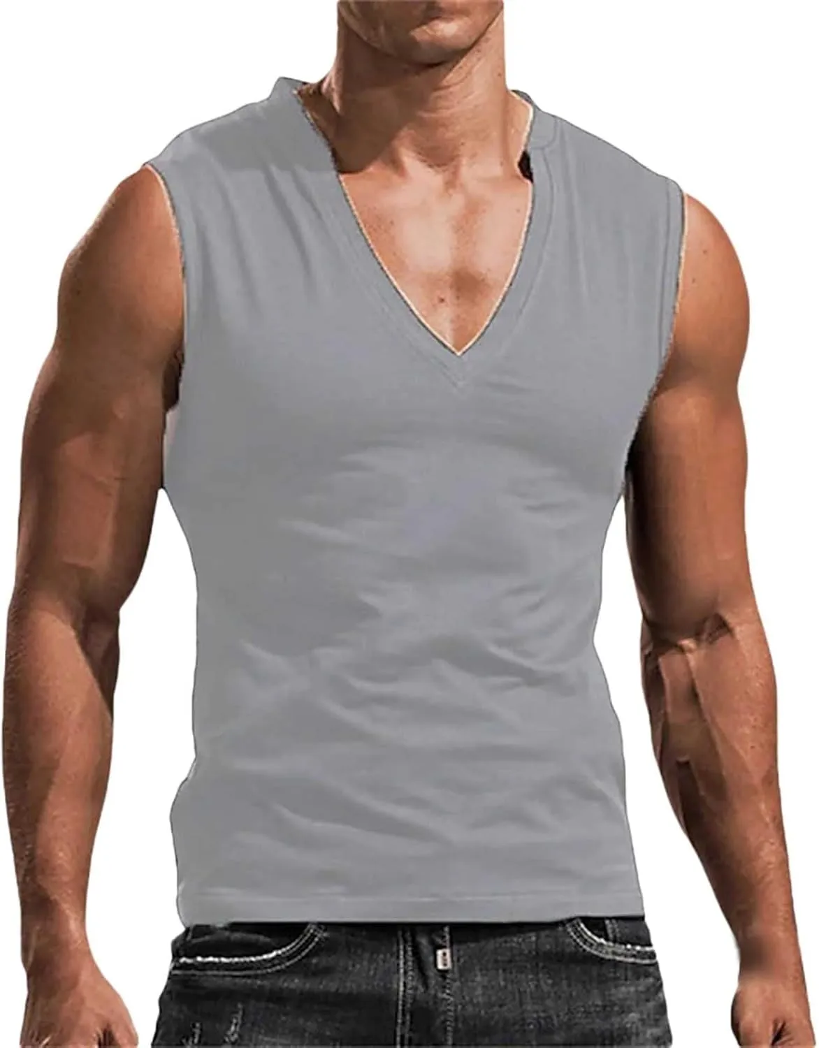 Sleeveless Shirts for Men Spring Casual O Tank Neck Flag Blouse Men Tops Men's Tank Tops Black Shirts for Men Mens