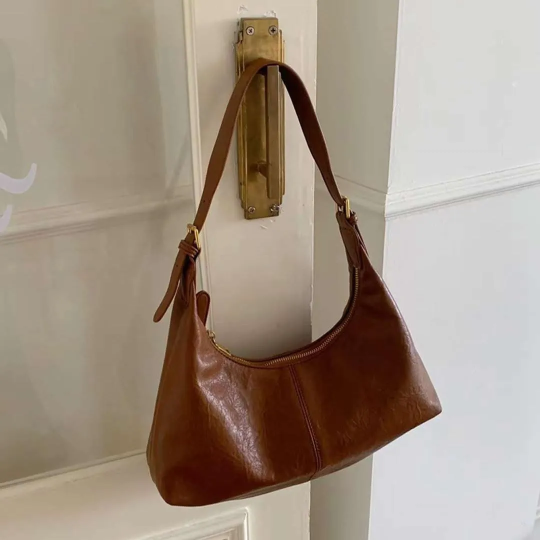 Slouchy Suede Tote Bag for Women Leather Satchel Shoulder Bag Crescent Bag Crossbody Hobo Bag Suede Purse Handbag