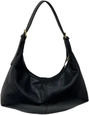 Slouchy Suede Tote Bag for Women Leather Satchel Shoulder Bag Crescent Bag Crossbody Hobo Bag Suede Purse Handbag