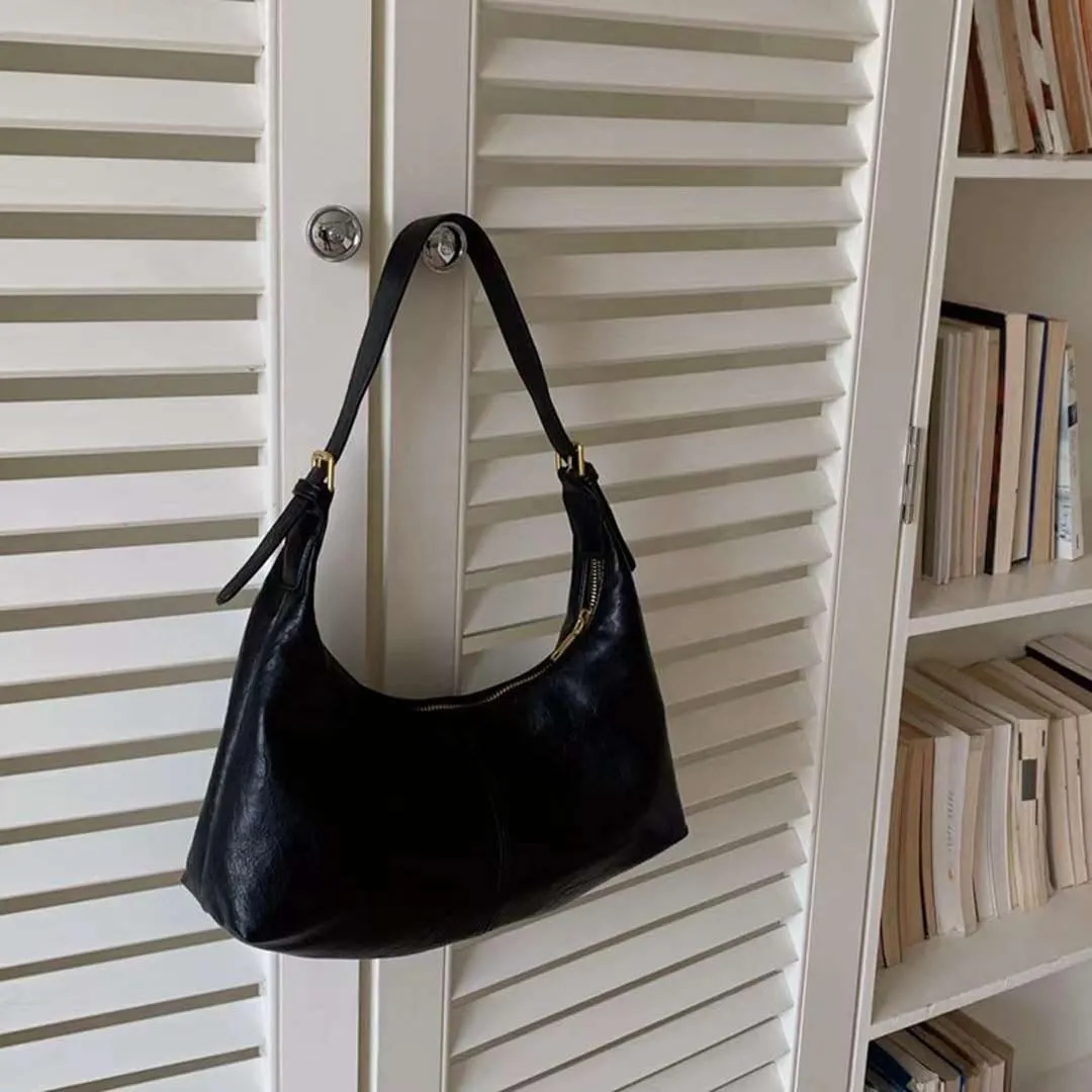 Slouchy Suede Tote Bag for Women Leather Satchel Shoulder Bag Crescent Bag Crossbody Hobo Bag Suede Purse Handbag