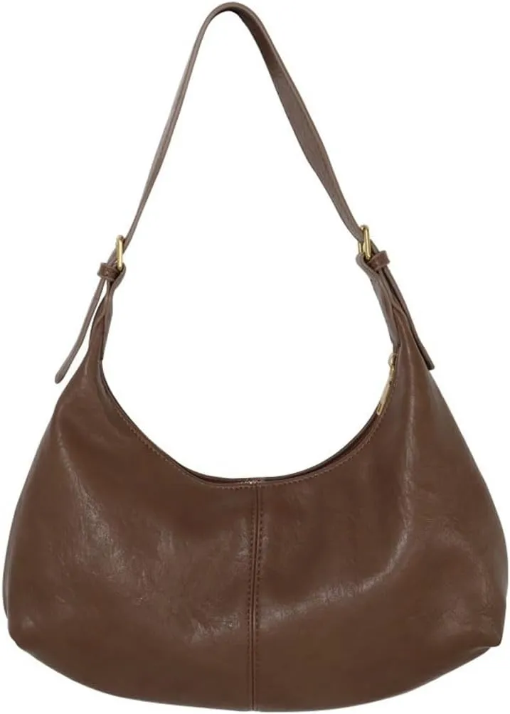 Slouchy Suede Tote Bag for Women Leather Satchel Shoulder Bag Crescent Bag Crossbody Hobo Bag Suede Purse Handbag