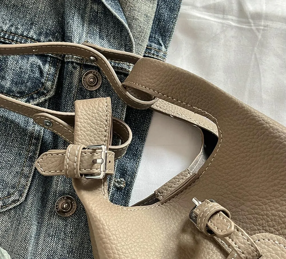 Small Bucket Bags Women 2025 Trendy Spring Hobo Handbags Shoulder Crossbody Purse Satchel Double Top Handle 2 PCS