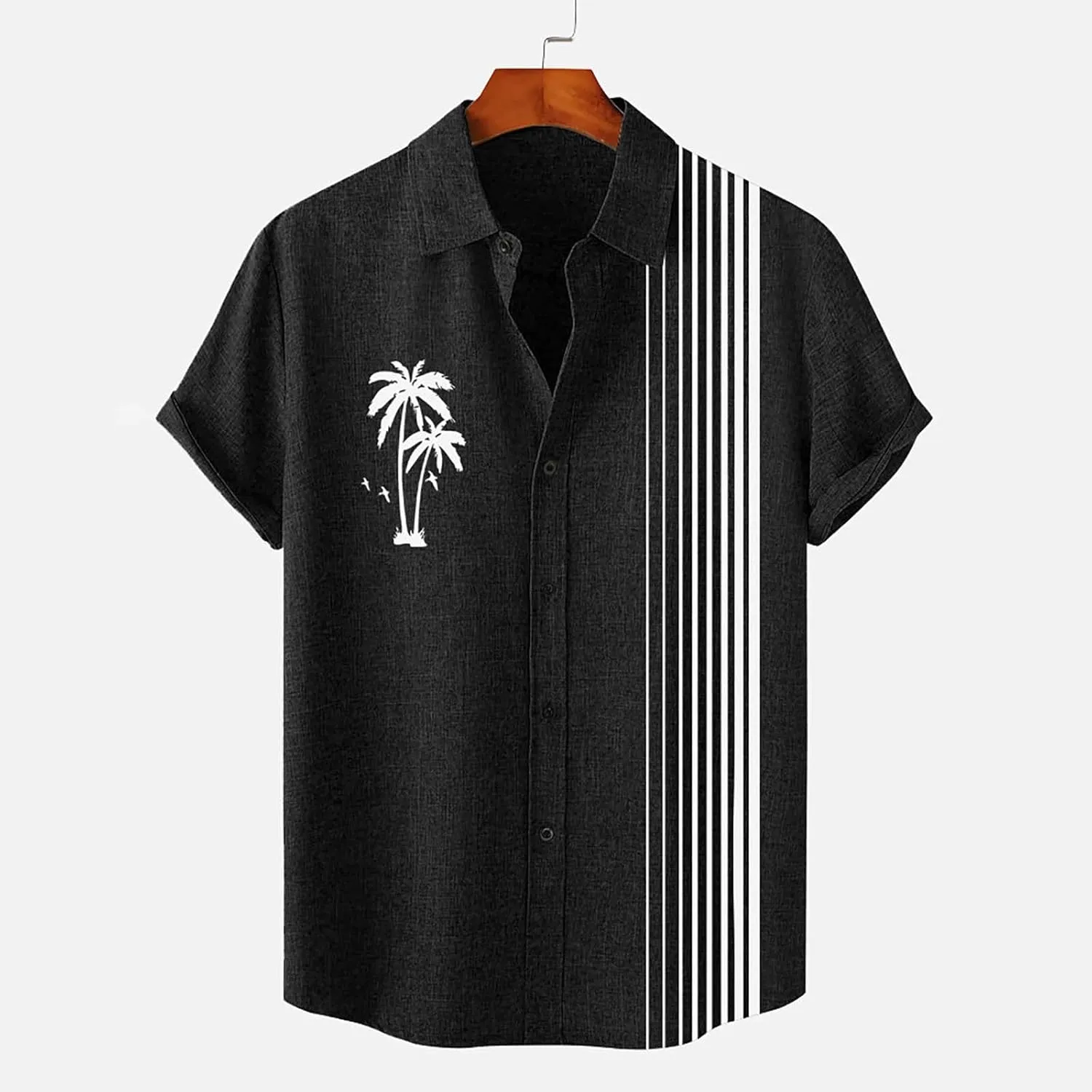 Summer Beach Casual Down Tropical Holiday Beach Shirts Vacation Outfits Cruise Shirt Mens Beach Shirt Mens Beach