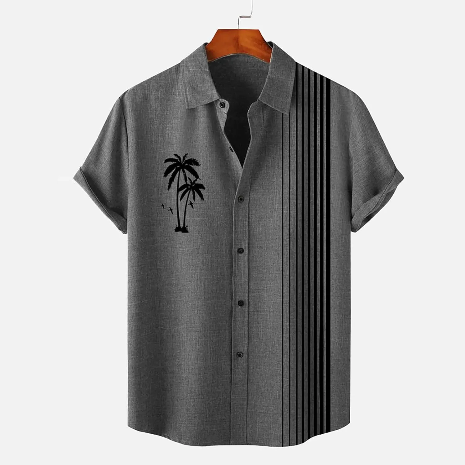 Summer Beach Casual Down Tropical Holiday Beach Shirts Vacation Outfits Cruise Shirt Mens Beach Shirt Mens Beach