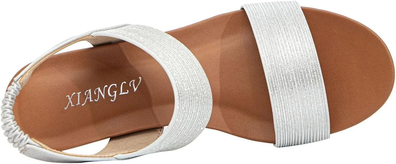 Summer Sandals for Women 2025 Trendy Orthopedic Sandals Wedge Flip Flops Sandal Lightweight Arch Support Shoes Thick Sole Walking Slippers Comfort Wear Shoes Dressy Orthotic Sandal Beach Footwear
