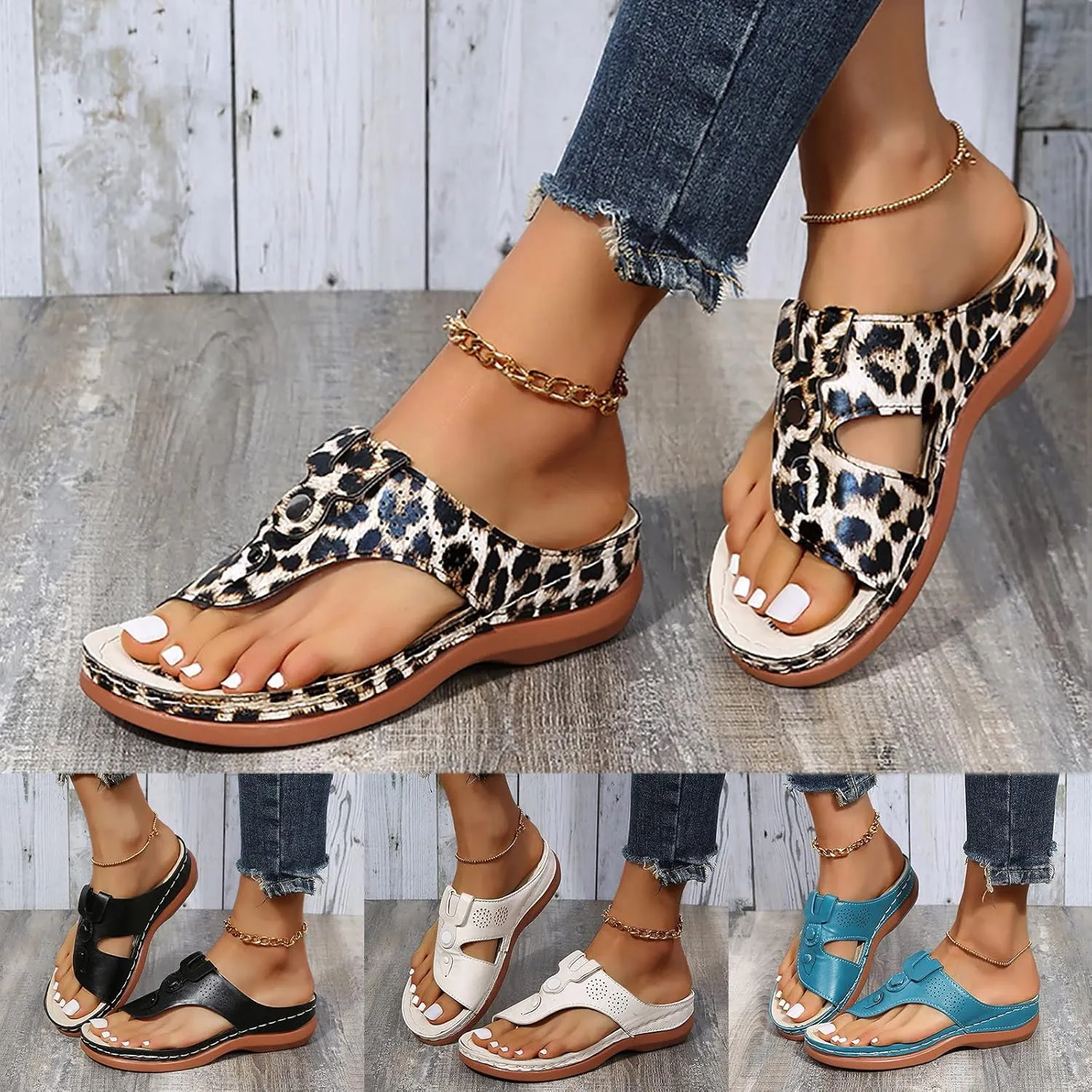 Summer Sandals for Women 2025,Orthotic Cushion Flip Flops Comfy Comfortable Flat Orthopedic Recovery Dressy Casual Womens Outdoor Slides Non Slip-on Beach Plantar Fasciitis Walking Shoes