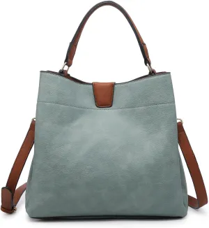 Tati Vegan Leather Handbags and Purses for Women Ladies Top Handle Satchel Hobo Crossbody Shoulder Tote Bag